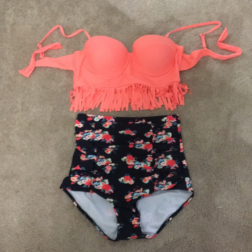 High waisted swimsuit